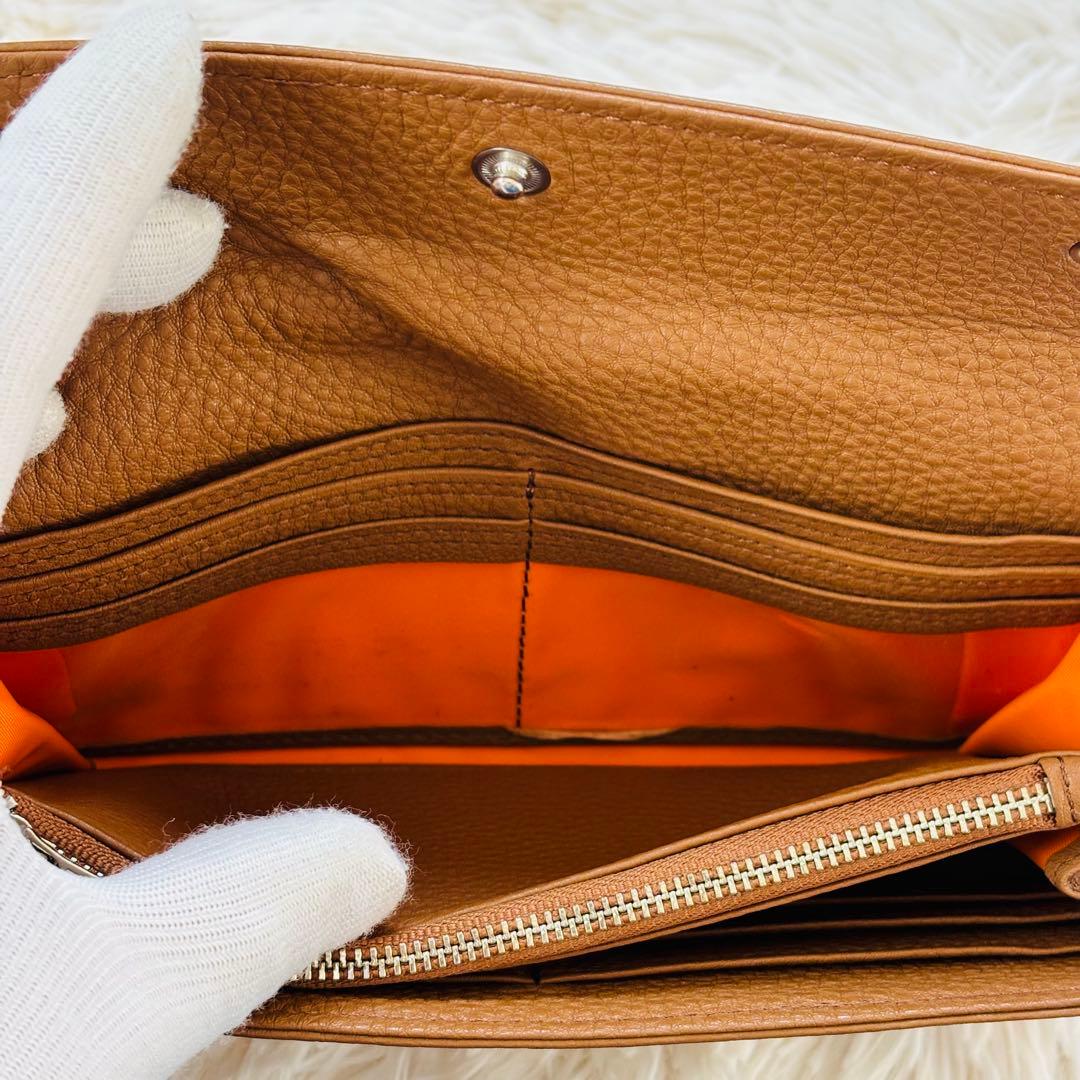 ポーター カーム ロングウォレット LONG WALLET キャメル レザー