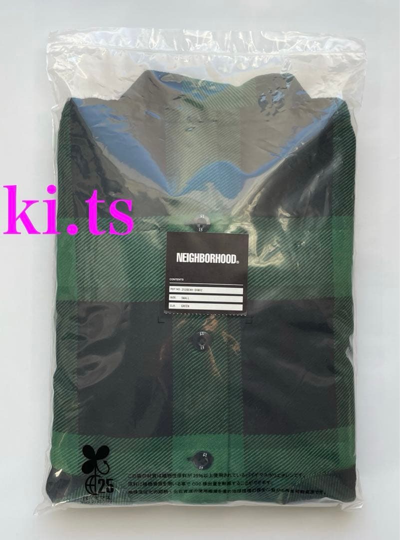 トップス NEIGHBORHOOD BUFFALO GREEN CHECK SHIRT S