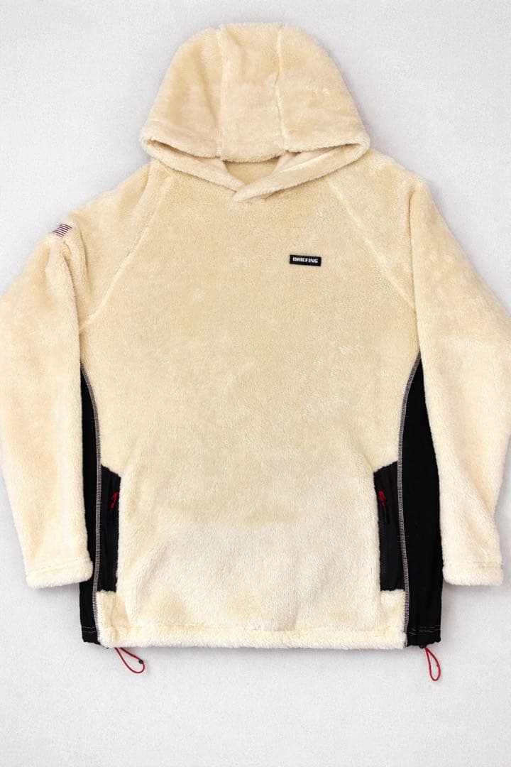 BRIEFING フリースフードパーカー