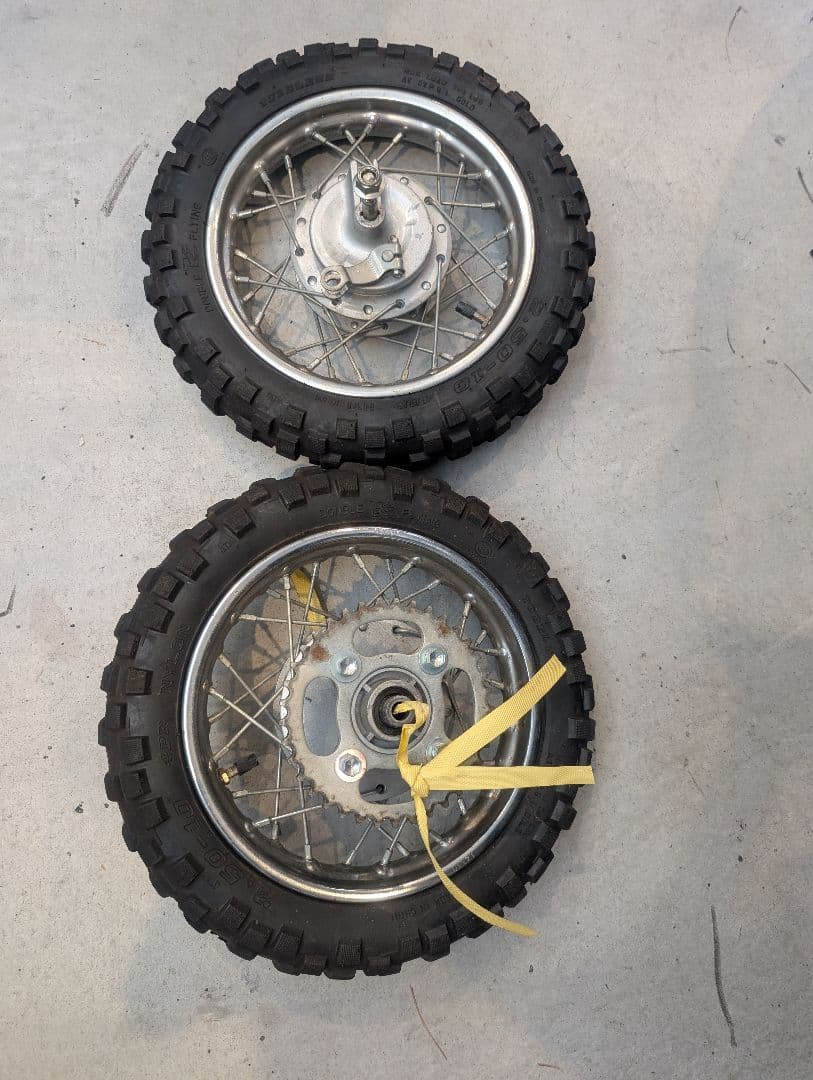 モンキー ゴリラ用コンバージョンキット付 CRF50純正ホイール前後セット