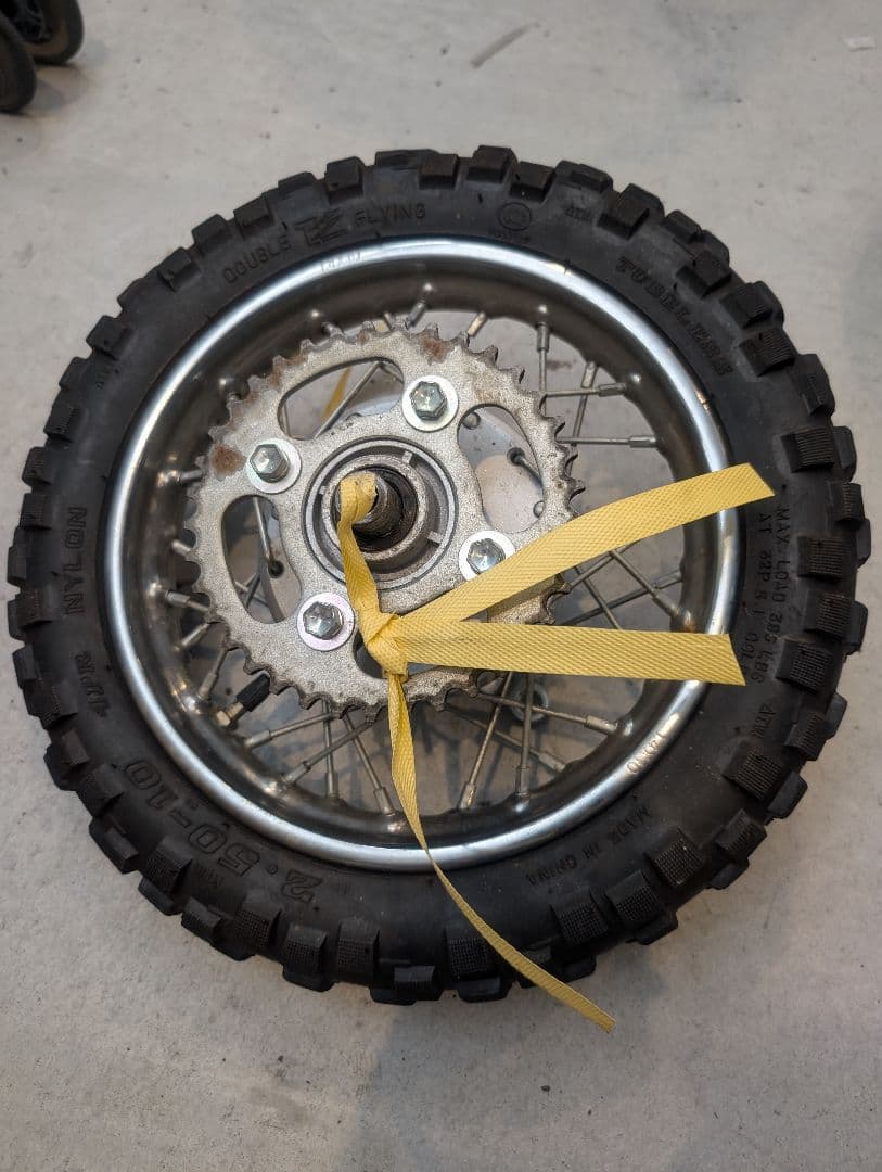 モンキー ゴリラ用コンバージョンキット付 CRF50純正ホイール前後セット