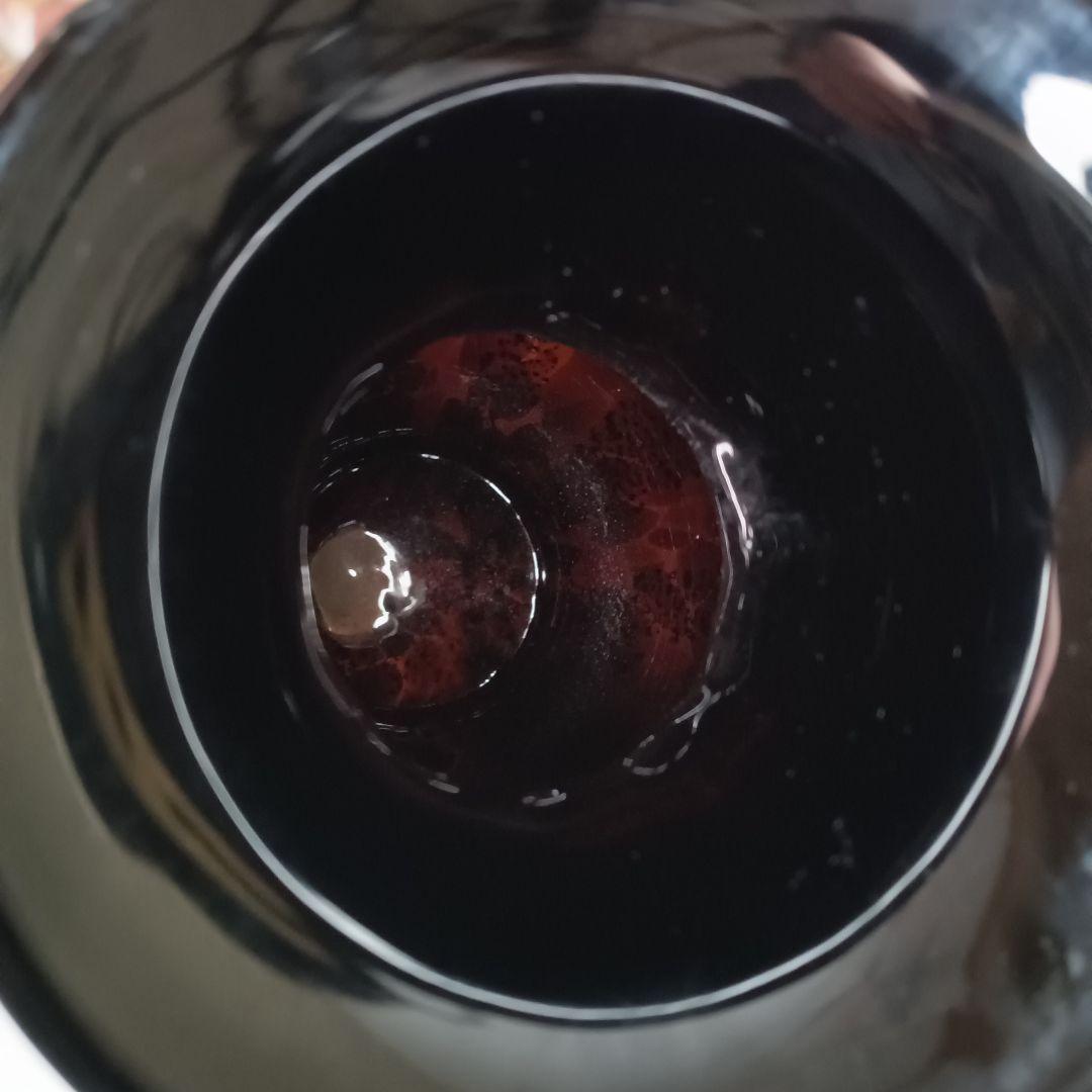 上越クリスタル　ガラス花瓶　クラタクラフトグラス　マーブル金箔入り　シール付美品