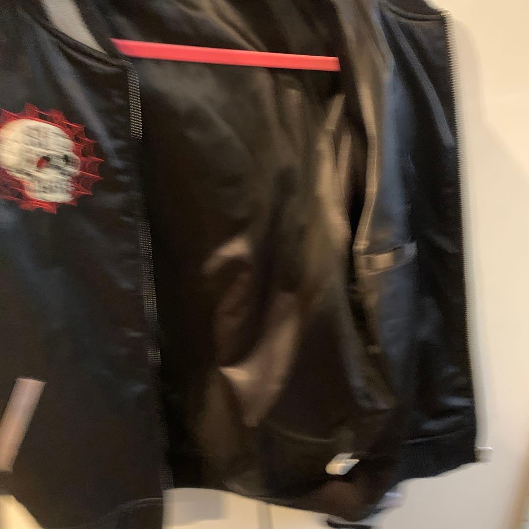 LUCKY 13 スカジャン 黒 シルバー