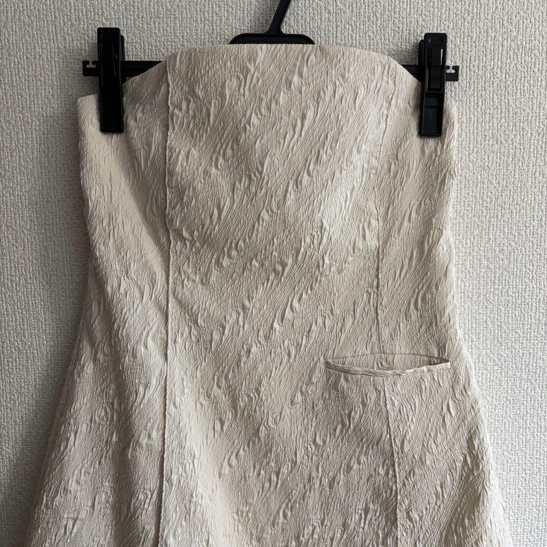 todayful Jacquard Bare Tunic エクリュ