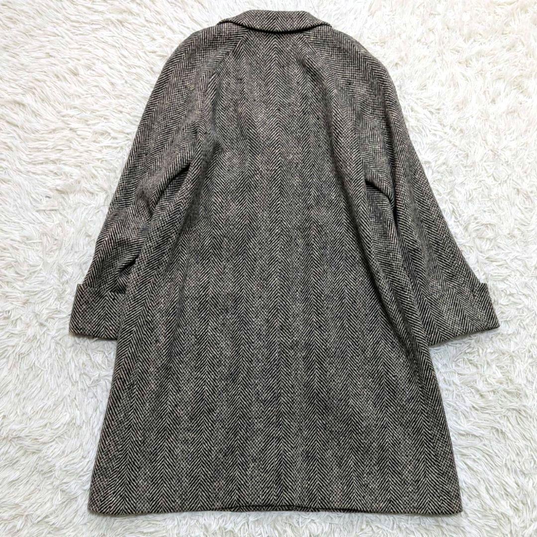 マーガレットハウエル ウール チェスターコート ロング ヘリンボーン L