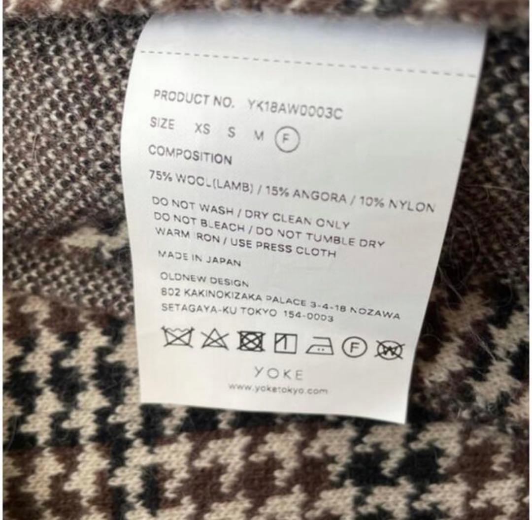 YOKE 19AW チェック柄　ストール