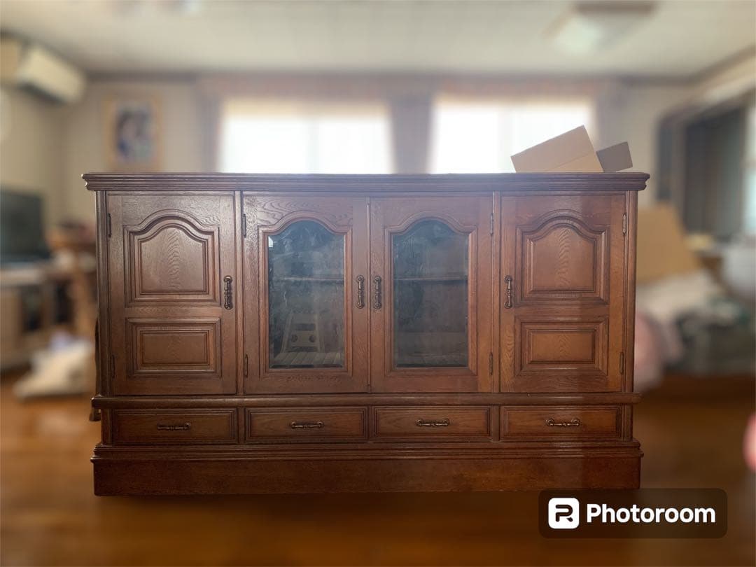 素敵なアンティーク飾り棚【引き取り¥8800】【送料¥18500込み】