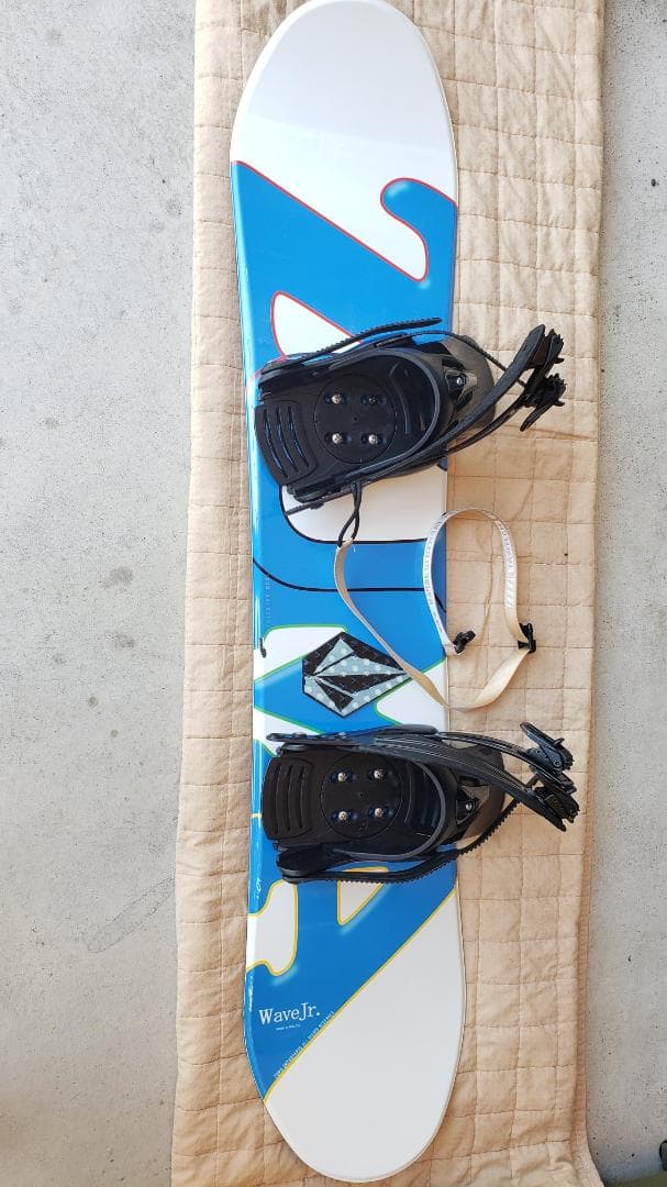 【YUKU★】子供用スノボ2点セット(120cm)、リーシュ、パッド付