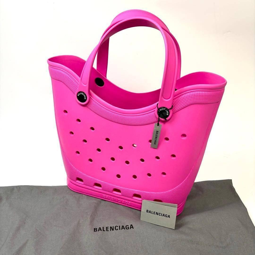 NEO新品　未使用　バレンシアガ　クロックス　トートバッグ　ピンク
