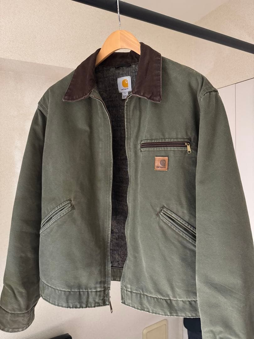 Carhartt デトロイトジャケットアーミーグリーン Ｌサイズ
