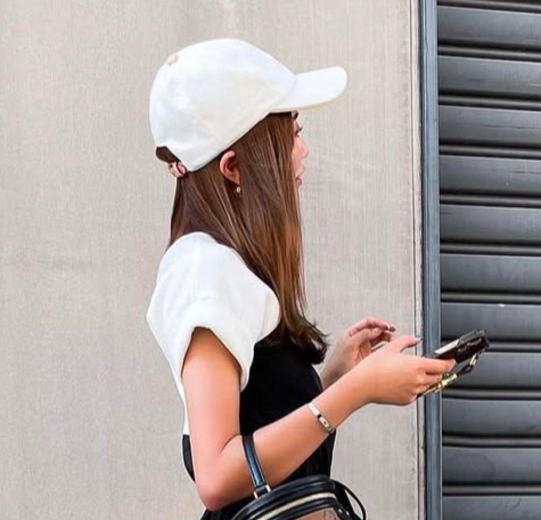 Louis Vuitton ホワイトデニム　ビーマイキャップ