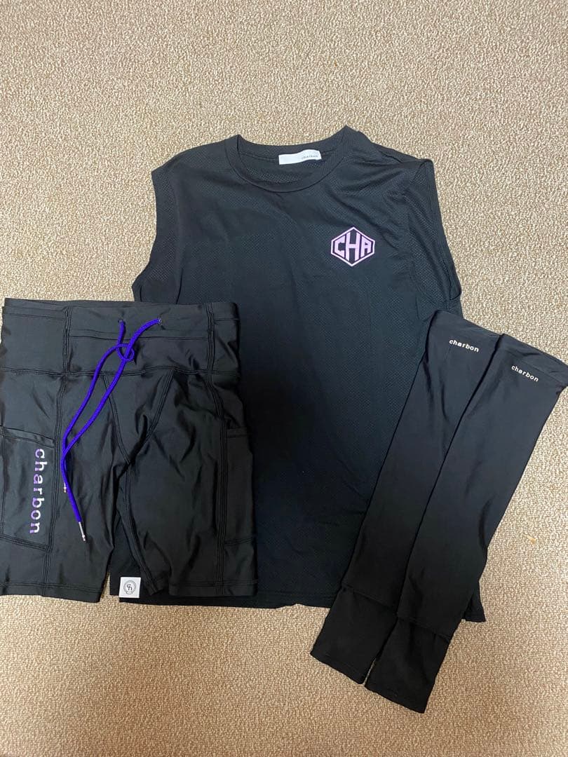 charbon シャルボン　上下　アームスリーブ　セット