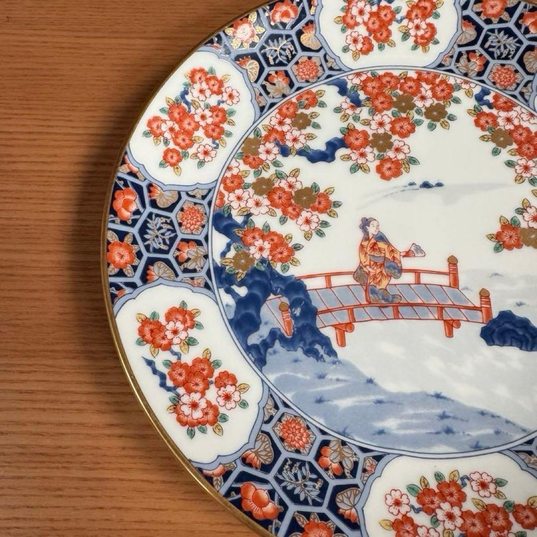 有田焼 香蘭社 フランクリン・ポーセリン 限定版絵皿 花の宴の内 2枚セット☆