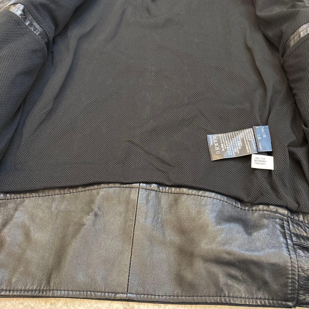 希少/レザージャケットy-3ヨウジヤマモトレザーライダース【S】