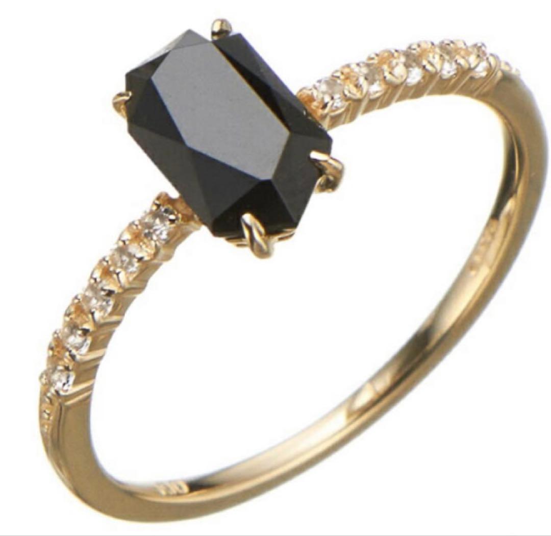 agete ブラックスピネル リング　8号