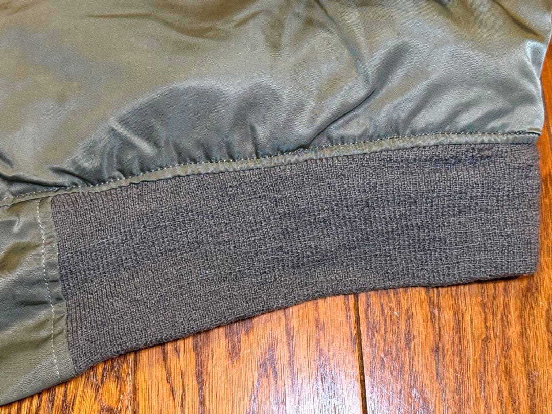 レア！★縦ステッチ70s Eタイプ GREENBRIER製 MA-1 サイズL