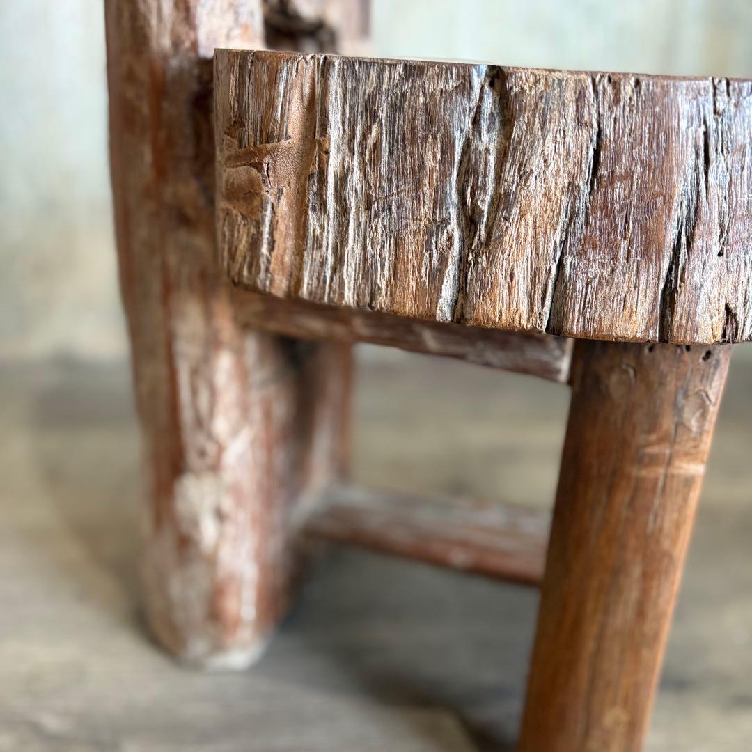 天然木　切り株 丸太 無垢材チェア　ヴィンテージ