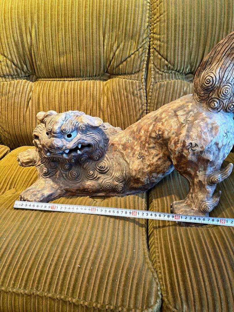 大きめサイズ獅子　置物