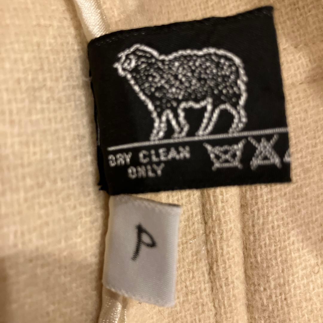 極美品　英国製　ヘリンボーン柄　ダッフルコート フード付き　ロング丈　上品　高級