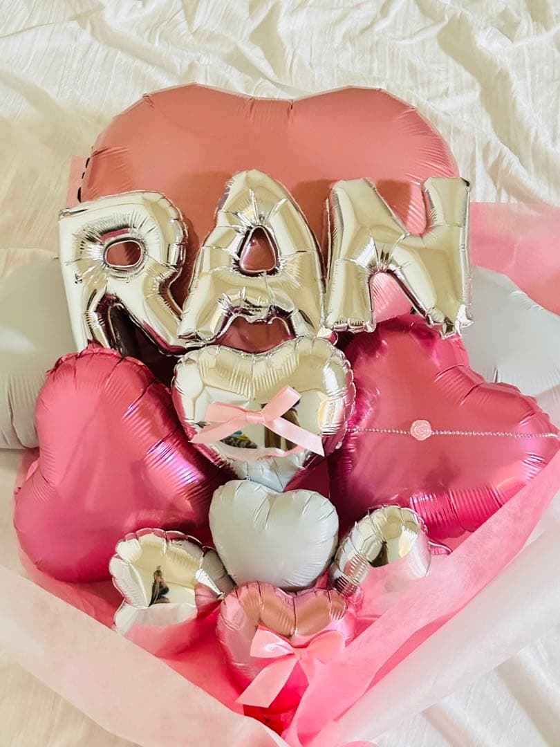 2026 成人式　バルーン花束　ブーケ　名前　卒業式　数字　オーダー