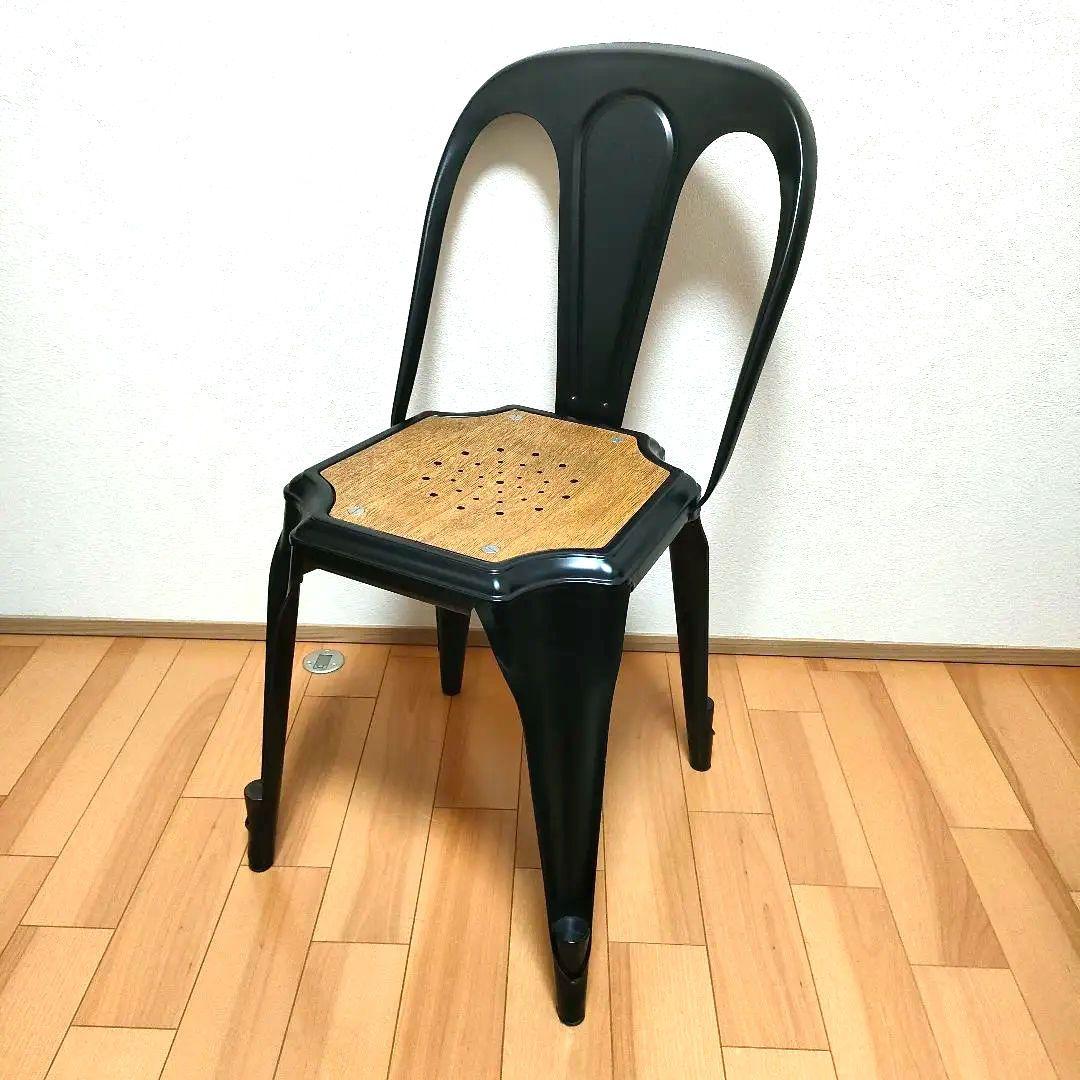 インダストリアルチェア スチール 木製座面｜フランス　マルチプルズ系②