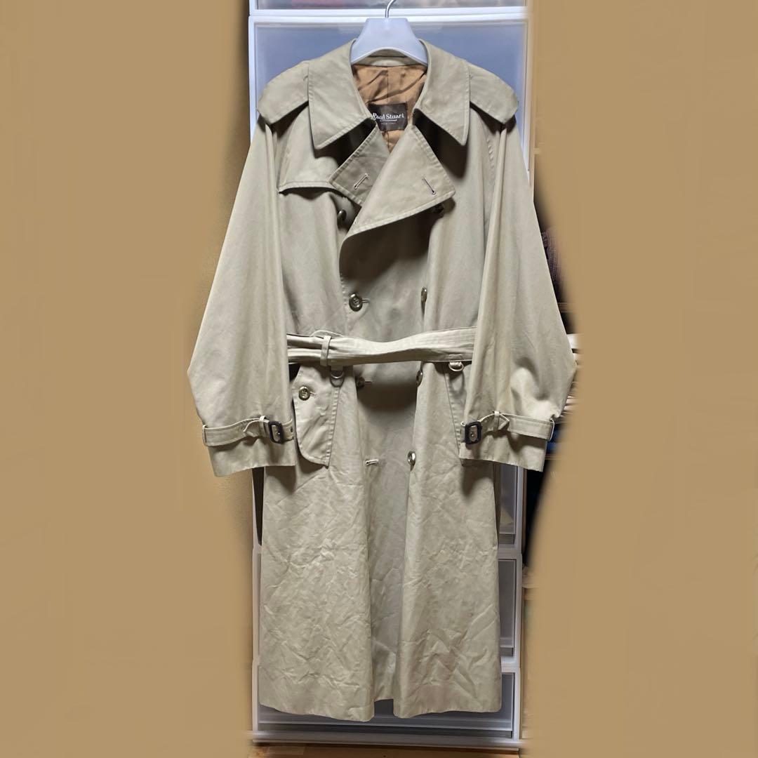Paul Stuart 一枚袖 トレンチコート 綿100%