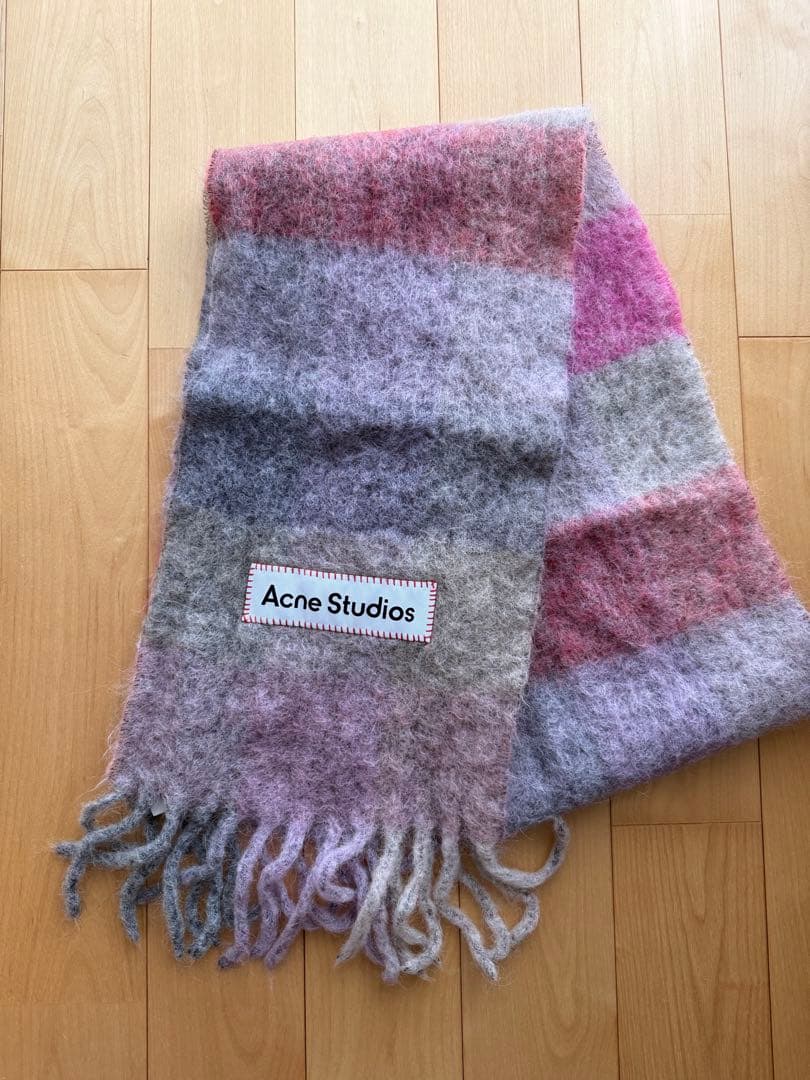 Acne Studios マフラー ストール ピンク