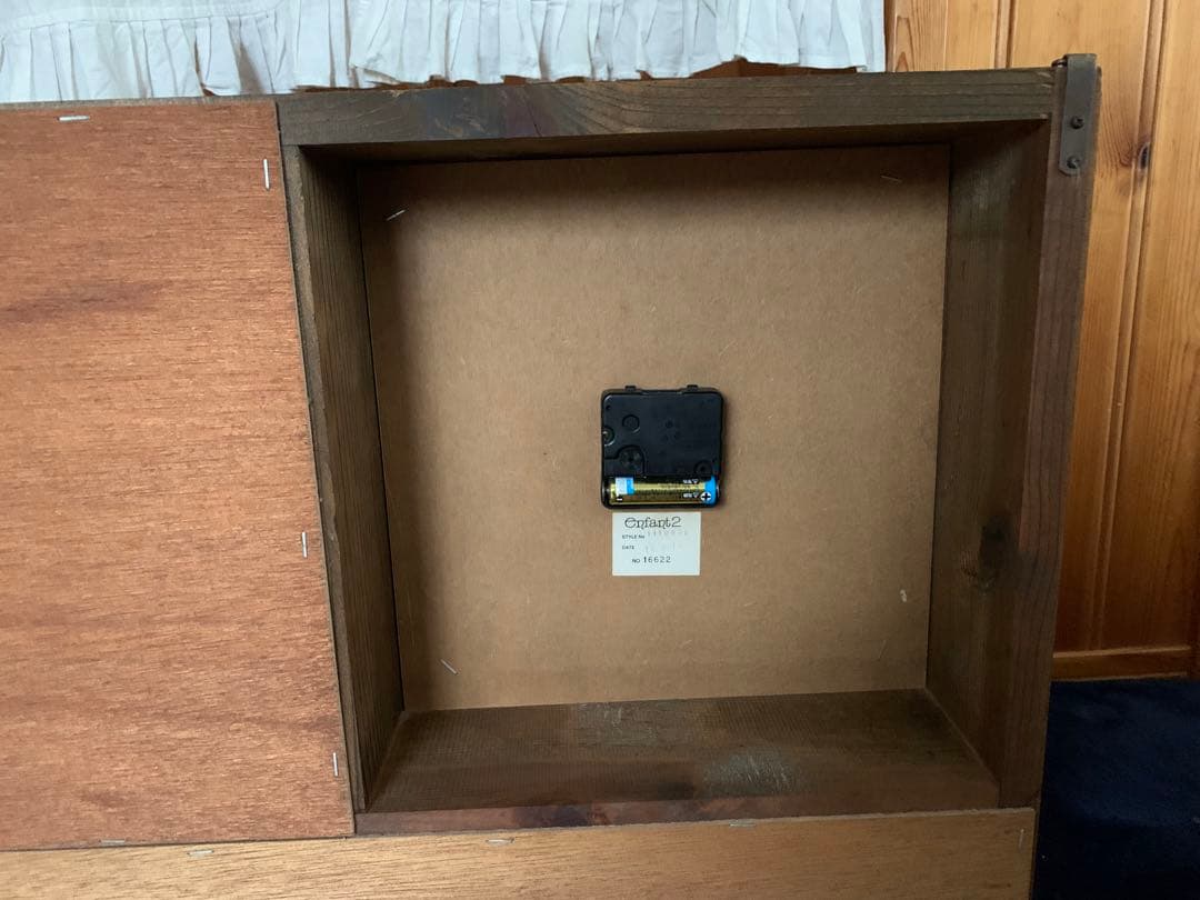 アンファン　棚　置物　家具　木製壁掛け時計　アメリカンカントリー　廃盤