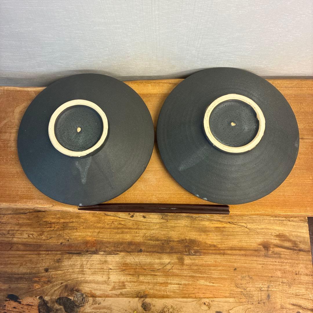 cyaco新品　陶器　陶芸作家　浅鉢2個　453