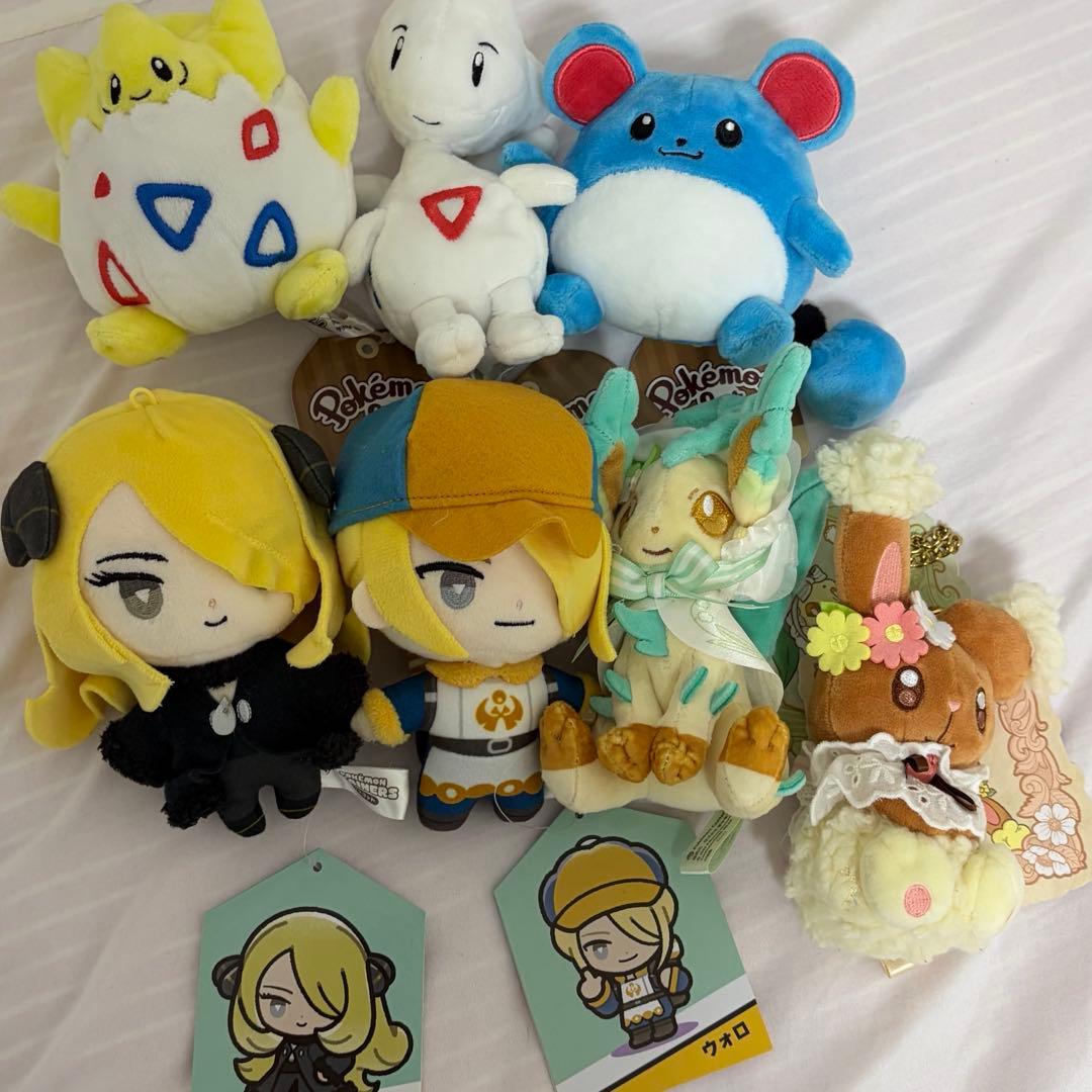 ポケモンセンター イースター リーフィア ウォロ シロナ ぬいぐるみ セット