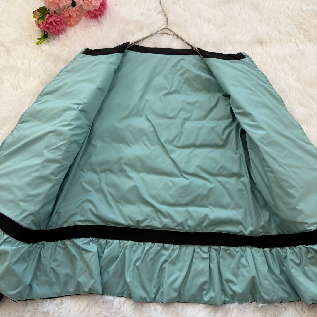 ランバンオンブルー　リバーシブルライトダウンジャケット　2way ぺプラム