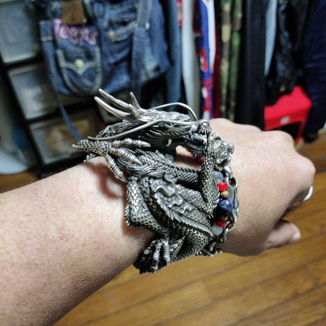 (sahara)ドラゴンモチーフ 925シルバー バングル
