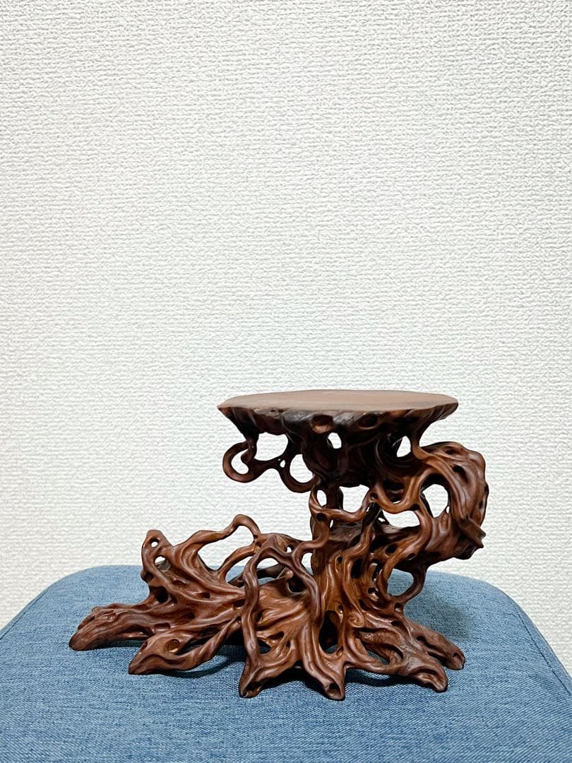 流木風 木製盆栽スタンド 植木台のみ Bonsai Stand Pot