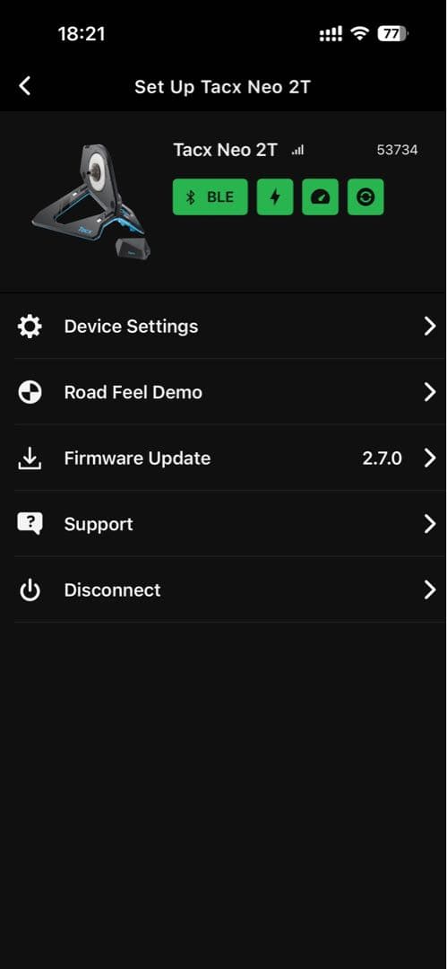 Tacx NEO 2 スマートトレーナー QR専用 補修歴あり