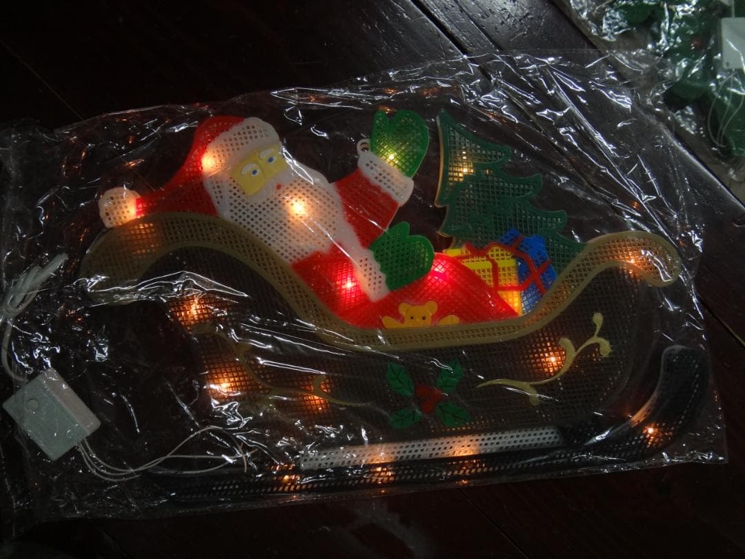 サンタクロース　クリスマスライト・電飾　　未使未使用品・横長さ約４８ｃｍ