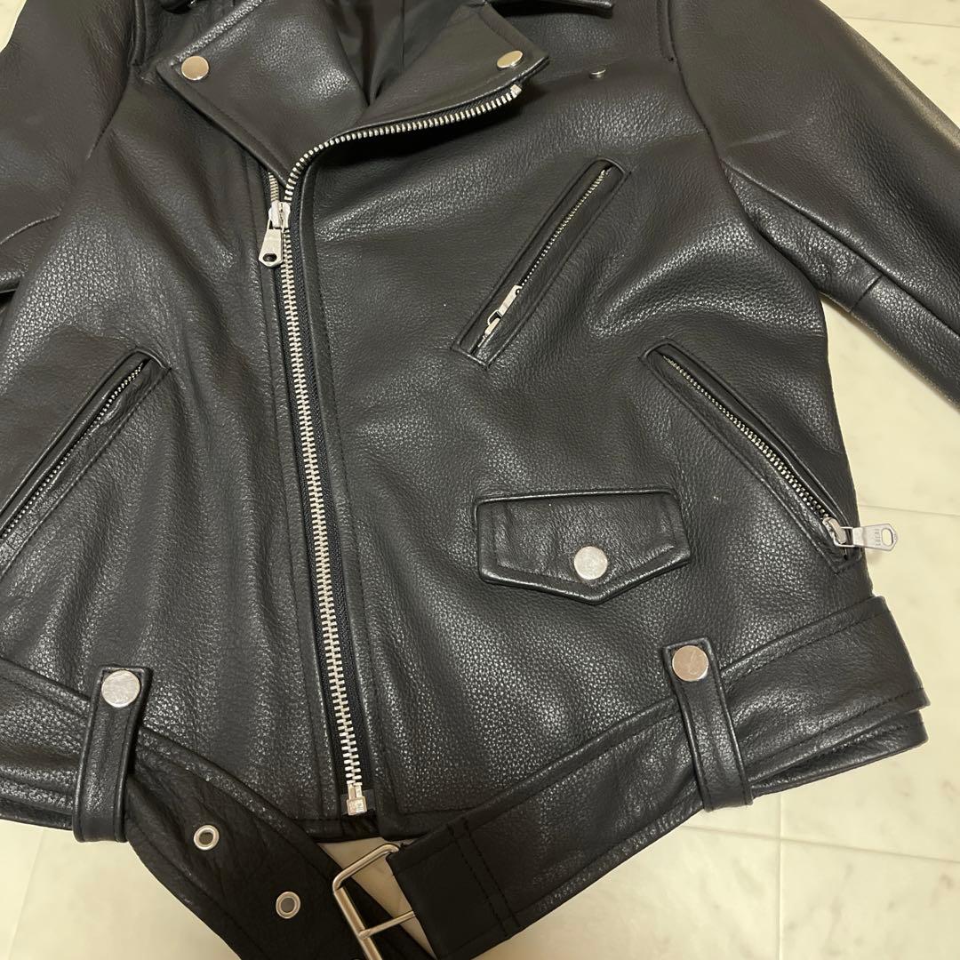 ⭐️sophila⭐️ソフィラ レザージャケット ライダースジャケット 黒ベルト付き