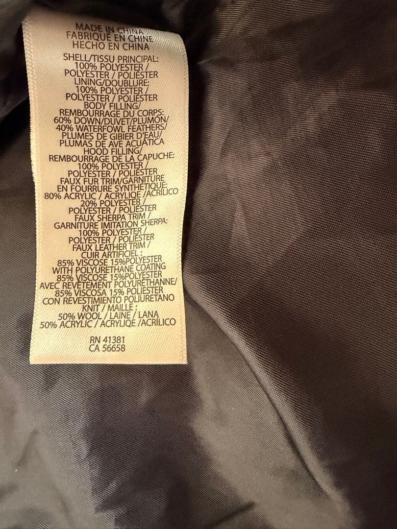 ラルフローレン　フード付きダウンコート ネイビー　M ロングダウンジャケット