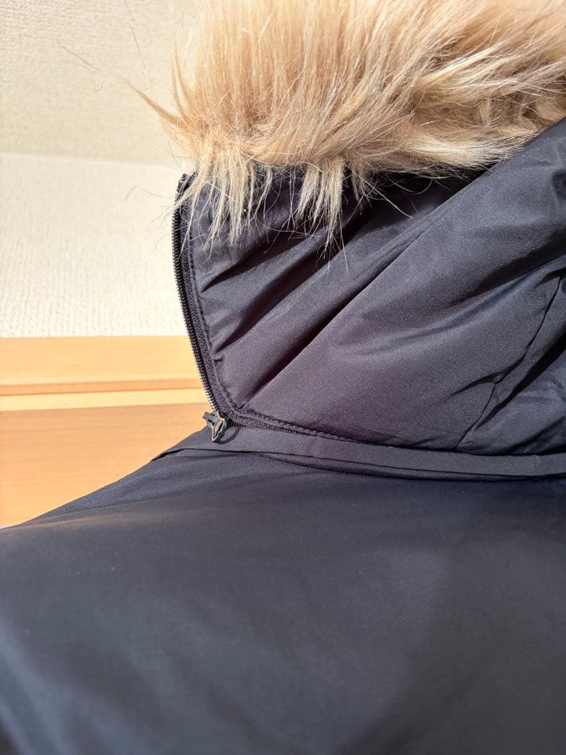 ラルフローレン　フード付きダウンコート ネイビー　M ロングダウンジャケット