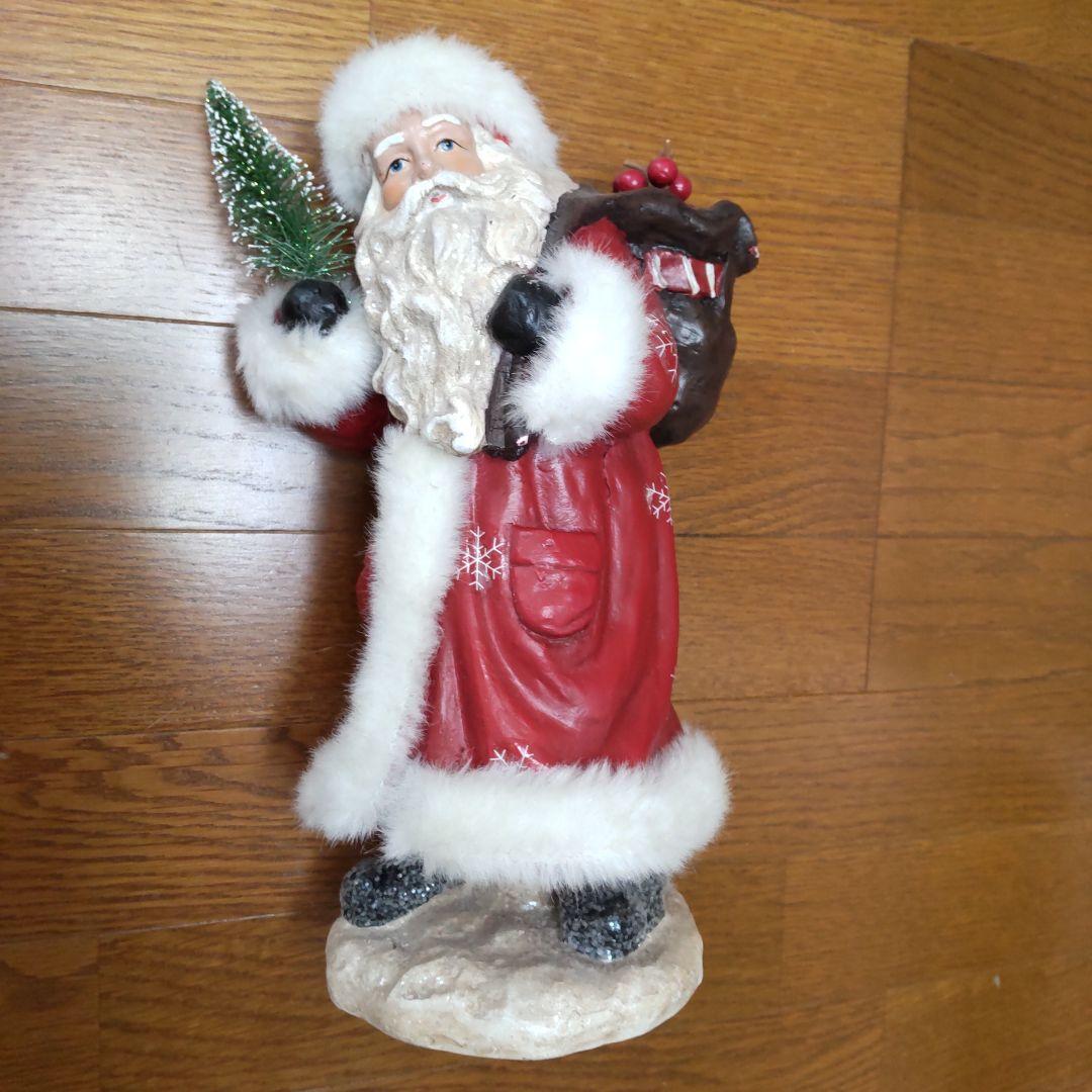 サンタクロースの置物　陶器製　ハンドメイド　アンティーク