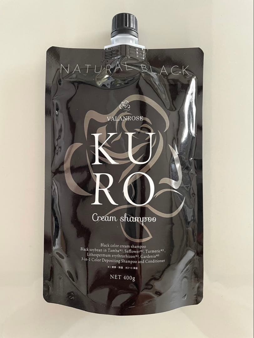 バランローズ KUROクリームシャンプー　ナチュラルブラック３個セット