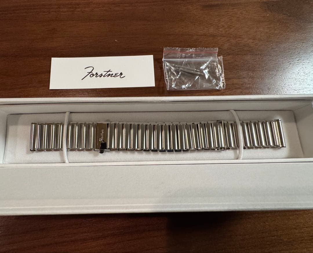 フォースナー　forstner ステンレスブレス　18mm バンブーブレス