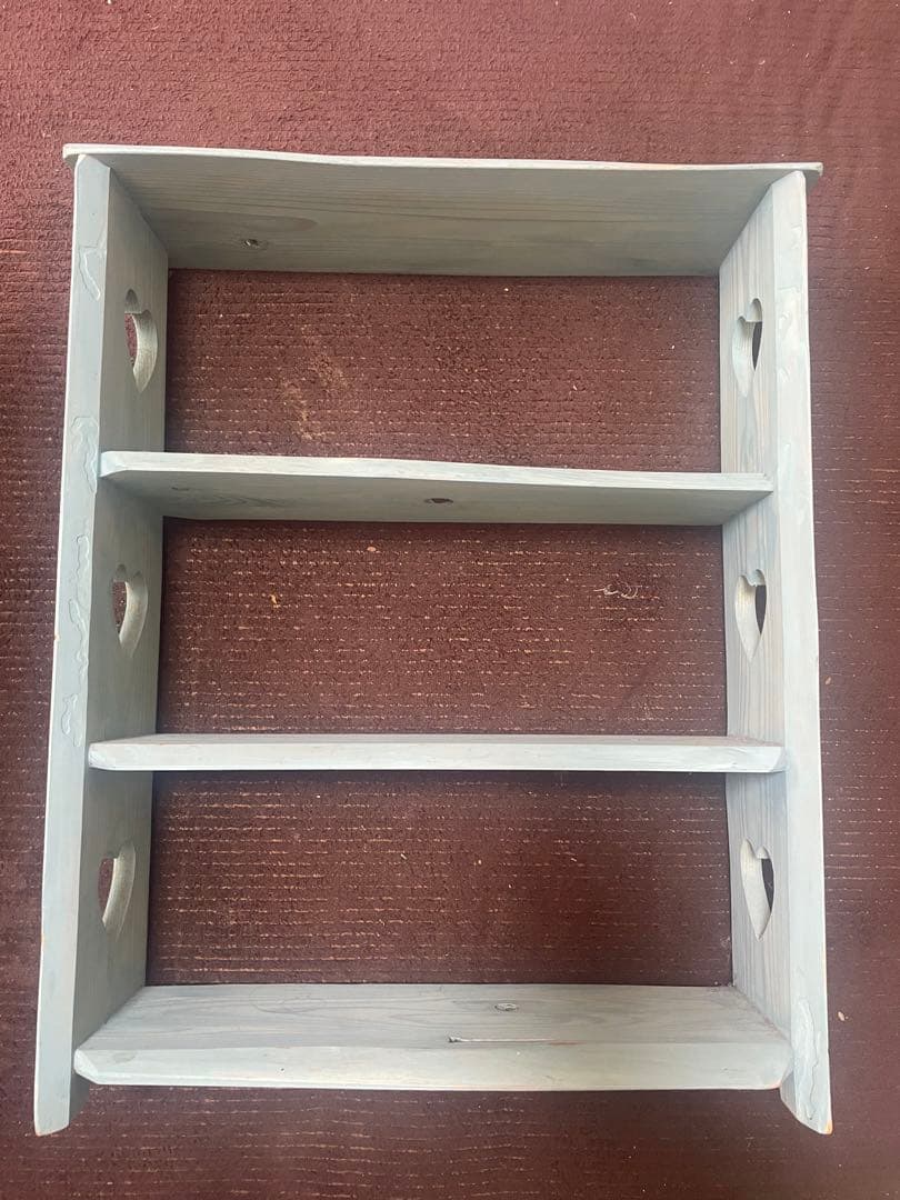 木製3段シェルフ　カントリー調