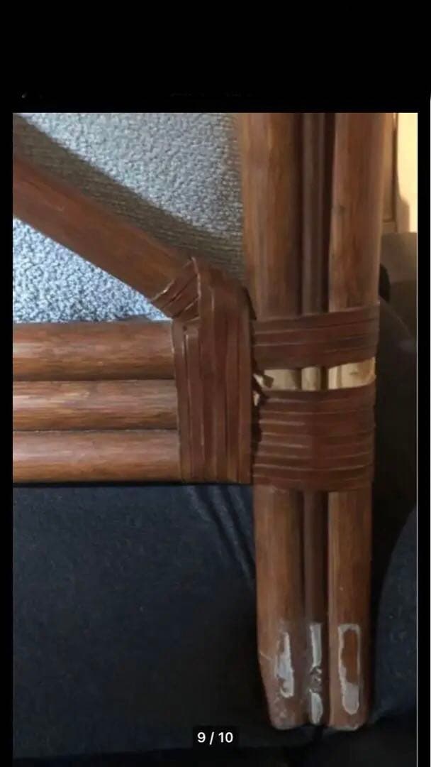 左右セット♦️高級ラタンソファ♦️クッション付き♦️引き取り 着払い 配達可