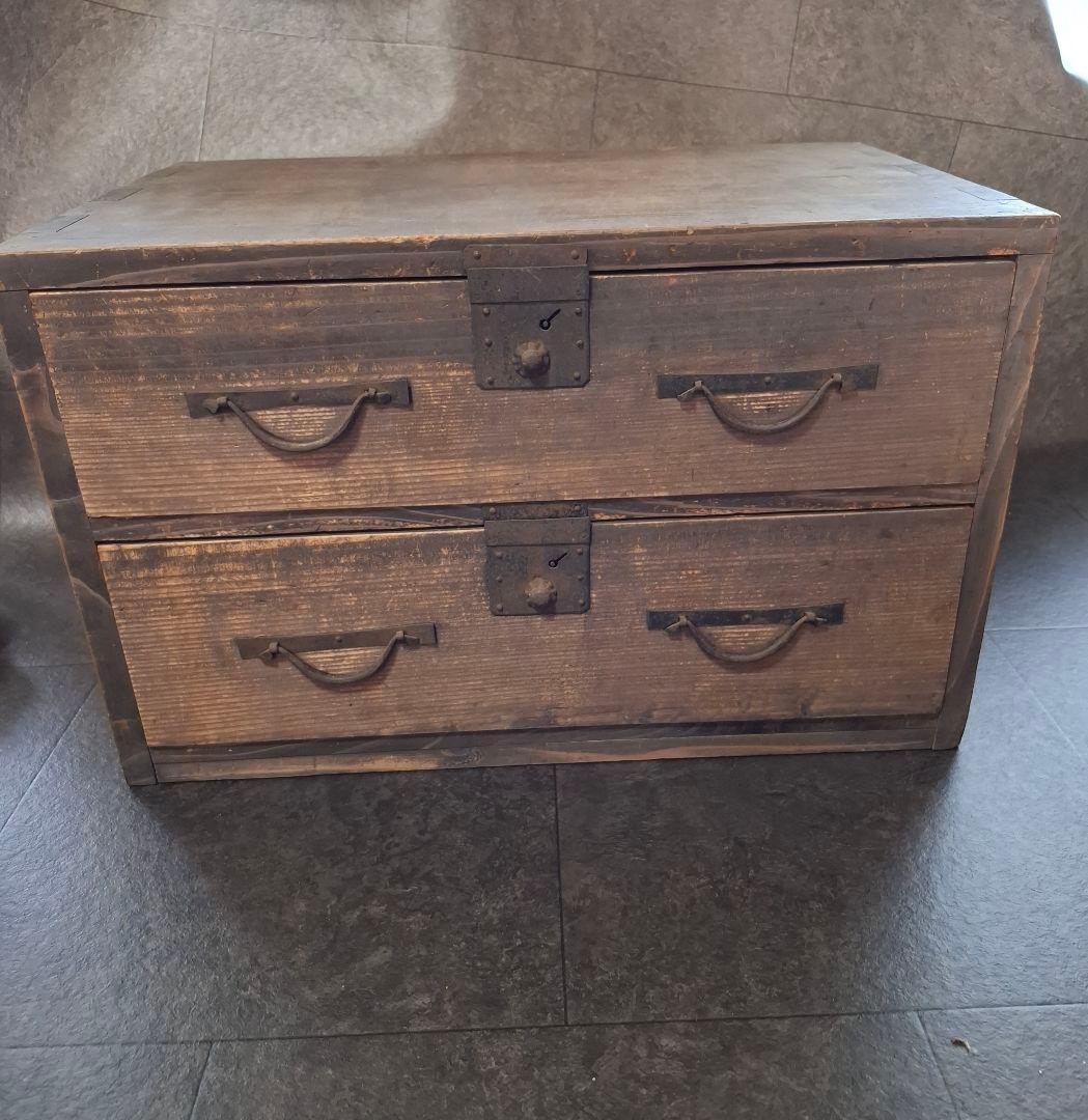 古民具　木製家具　小箪笥　小物入れ　和風　和箪笥　タンス　アンティーク家具