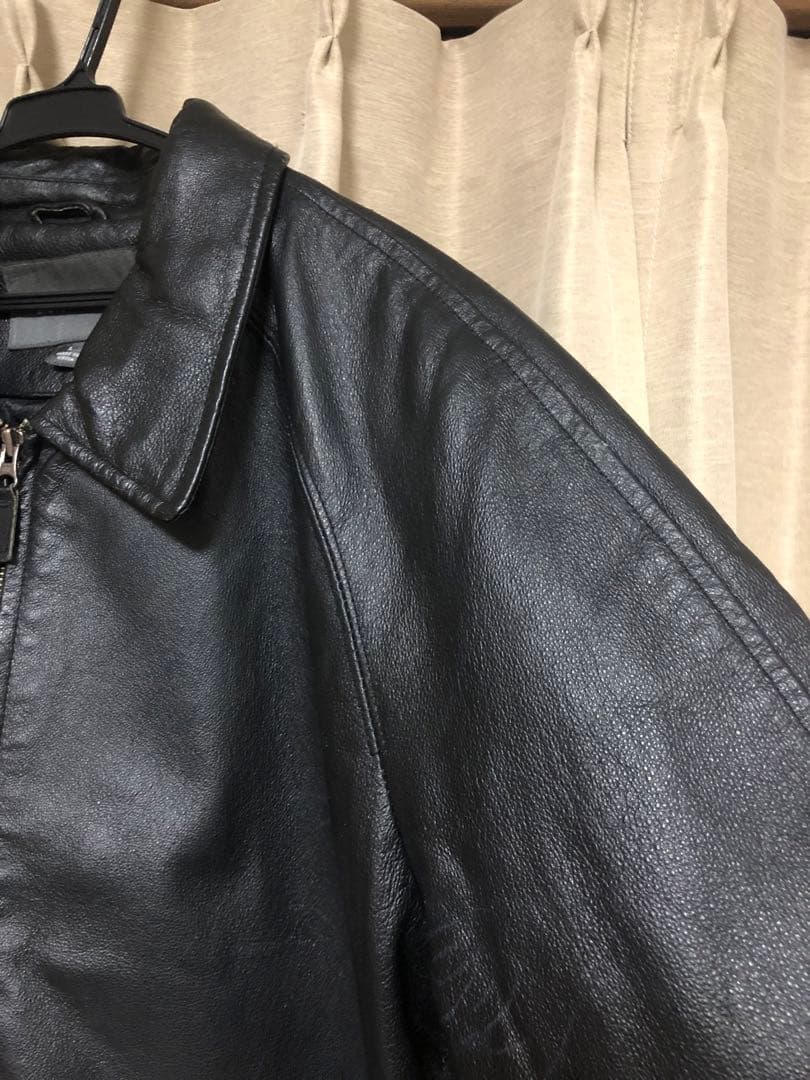 croft&barrow ブラックレザージャケット