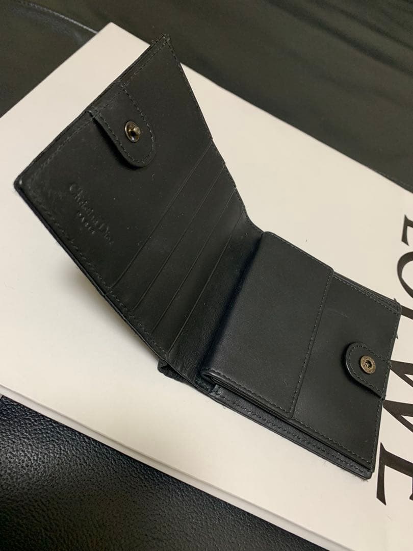 Christian Dior 二つ折り財布 ブラック