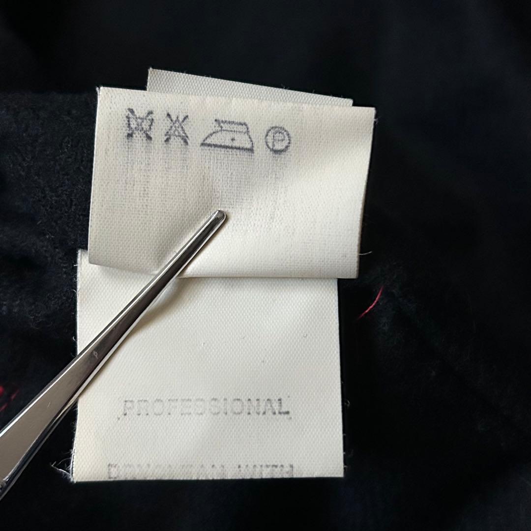 美品 ロロピアーナ 高級カシミヤ D.FINE ウール ボンバー ジャケット 赤