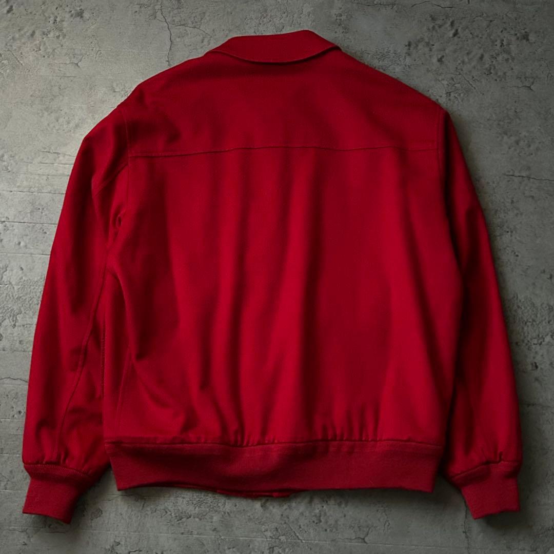 美品 ロロピアーナ 高級カシミヤ D.FINE ウール ボンバー ジャケット 赤
