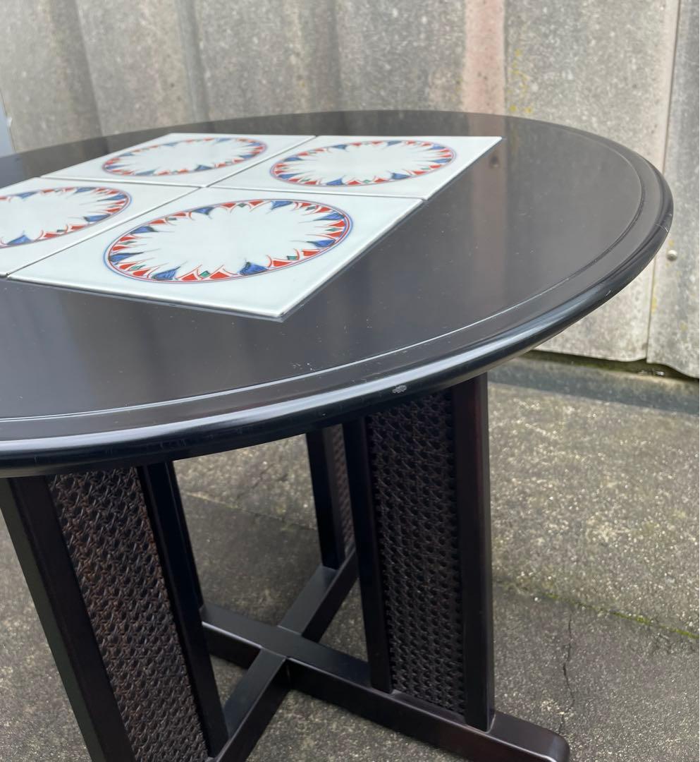 モリシゲ家具/MORISHIGE/高級家具/メヌエット/ラウンドテーブル/タイル