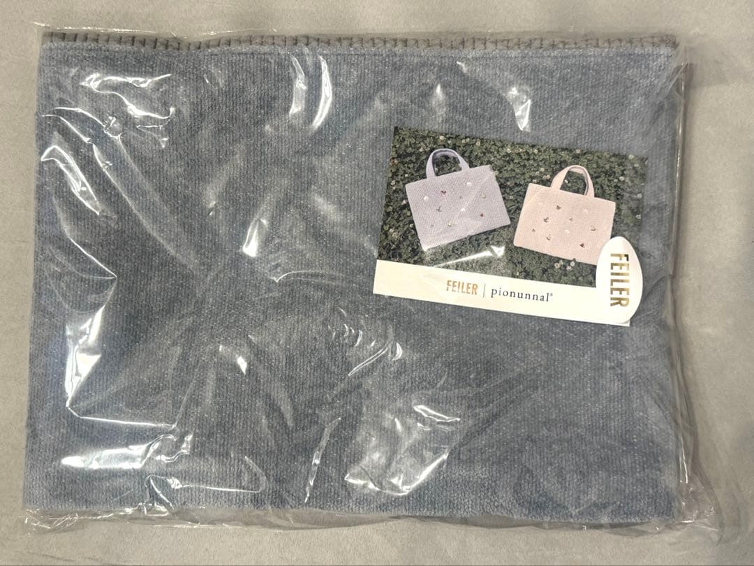 ピオヌンナル　フェイラー　 コラボバッグ　刺繍トートバッグ　 グレー　新品未開封